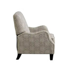Fauteuil inclinable manuel multi beige/multi bleu en tissu de transition – Usage unique