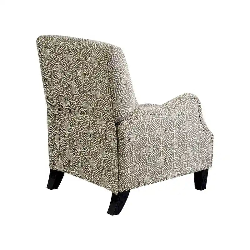 Fauteuil inclinable manuel multi beige/multi bleu en tissu de transition – Usage unique