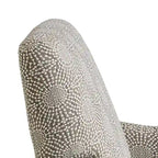 Fauteuil inclinable manuel multi beige/multi bleu en tissu de transition – Usage unique