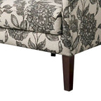 Fauteuil d'appoint transitionnel en polyester avec dossier à oreilles, multi/lin, avec coussin d'assise amovible - Usage unique