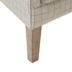 Fauteuil d'appoint transitionnel en polyester avec dossier à oreilles, multi/lin, avec coussin d'assise amovible - Usage unique