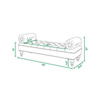 Banquette rembourrée en velours et tissu avec accoudoirs cylindriques – Bleu marine / Anthracite / Violet / Gris / Pêche / Rose / Or / Lavande / Beige / Chartreuse – 2 places