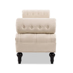 Banquette rembourrée en velours et tissu avec accoudoirs cylindriques – Bleu marine / Anthracite / Violet / Gris / Pêche / Rose / Or / Lavande / Beige / Chartreuse – 2 places