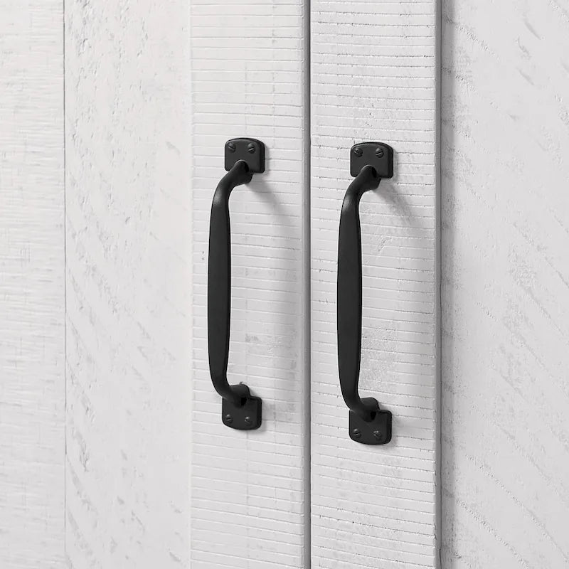 Meuble TV rustique de ferme en pin massif avec portes coulissantes - Noir antique / Blanc gris / Naturel / Blanc antique / Miel Tabac / Espresso / Gris - Usage unique