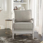 Fauteuil en tissu matelassé et perlé Quince Farmhouse par Furniture of America