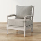 Fauteuil en tissu matelassé et perlé Quince Farmhouse par Furniture of America