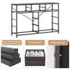 Commode TV moderne à 10 tiroirs Rose / Saule noir / Blanc / Marron / Noir - Usage unique