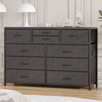 Commode TV moderne à 10 tiroirs Rose / Saule noir / Blanc / Marron / Noir - Usage unique