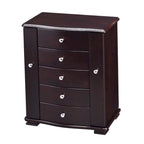 Dark Wood Tall Jewelry Box