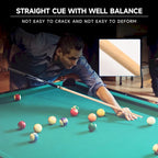 Queue de billard en érable canadien rouge en 2 pièces - Usage unique