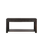 Console de rangement avec tiroir et étagère inférieure, finition usée : blanc antique / expresso / kaki / gris délavé / bleu rétro / bleu marine / noir - Usage unique