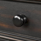 Console de rangement avec tiroir et étagère inférieure, finition usée : blanc antique / expresso / kaki / gris délavé / bleu rétro / bleu marine / noir - Usage unique