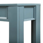 Console de rangement avec tiroir et étagère inférieure, finition usée : blanc antique / expresso / kaki / gris délavé / bleu rétro / bleu marine / noir - Usage unique