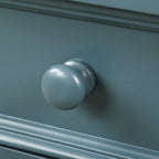 Console de rangement avec tiroir et étagère inférieure, finition usée : blanc antique / expresso / kaki / gris délavé / bleu rétro / bleu marine / noir - Usage unique