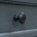 Console de rangement avec tiroir et étagère inférieure, finition usée : blanc antique / expresso / kaki / gris délavé / bleu rétro / bleu marine / noir - Usage unique