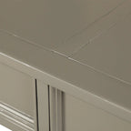 Console de rangement avec tiroir et étagère inférieure, finition usée : blanc antique / expresso / kaki / gris délavé / bleu rétro / bleu marine / noir - Usage unique