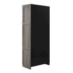Placard de rangement autoportant moderne à 7 étagères gris/noir/blanc - Usage unique