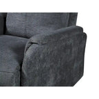 Fauteuil inclinable électrique en tissu avec releveur, couleur anthracite - Usage unique