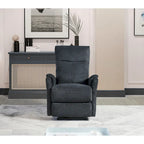 Fauteuil inclinable électrique en tissu avec releveur, couleur anthracite - Usage unique