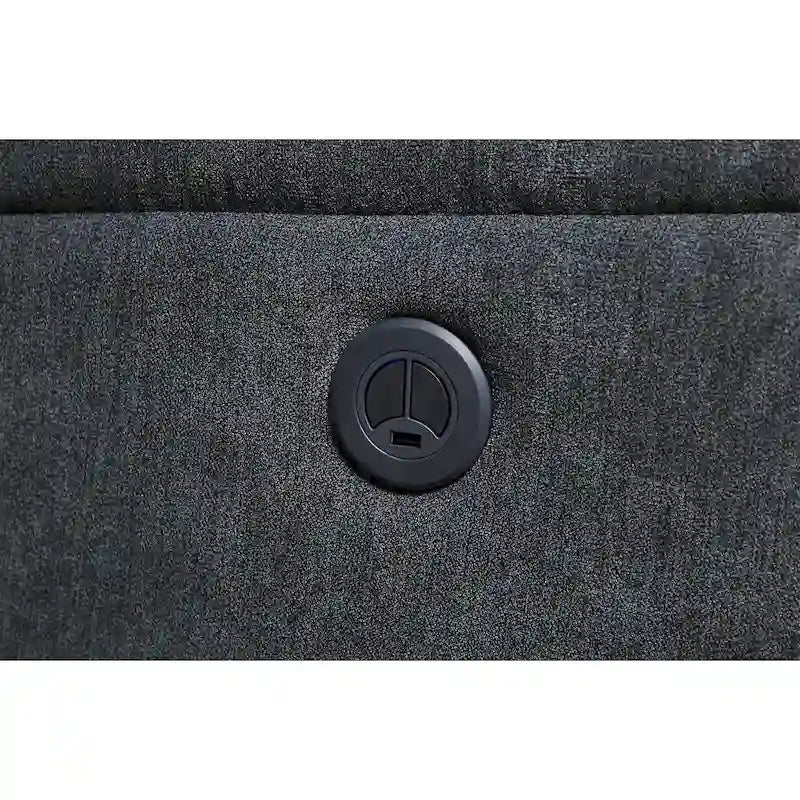 Fauteuil inclinable électrique en tissu avec releveur, couleur anthracite - Usage unique