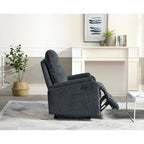 Fauteuil inclinable électrique en tissu avec releveur, couleur anthracite - Usage unique