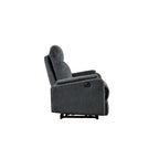 Fauteuil inclinable électrique en tissu avec releveur, couleur anthracite - Usage unique