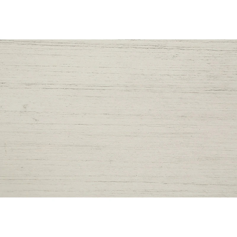 Bureau traditionnel en bois massif Plantation Grey / Antique White avec tiroir à extension complète et passe-câbles - Usage unique