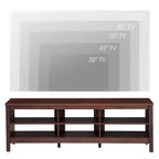Meuble TV en bois noir anthracite avec 6 niches ouvertes et bandeau LED RGB - Usage unique