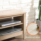Meuble TV en bois noir anthracite avec 6 niches ouvertes et bandeau LED RGB - Usage unique