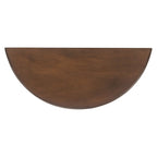 Console demi-lune traditionnelle grège/marron/noir avec pieds tournés - Utilisation unique