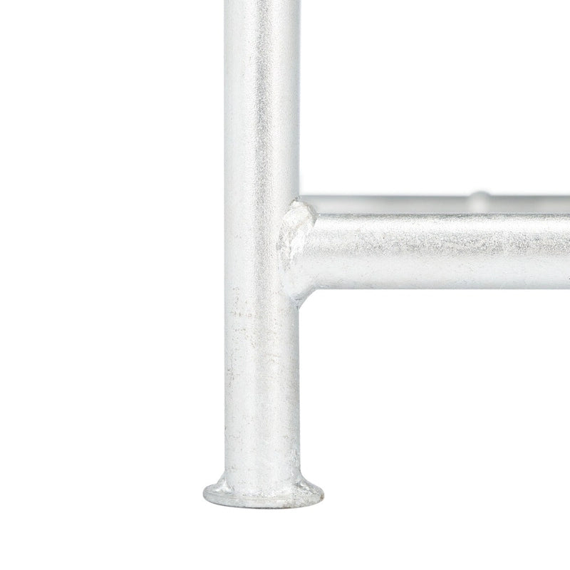 Table d'appoint miroir argenté avec plateau - Usage unique