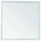 Table d'appoint miroir argenté avec plateau - Usage unique