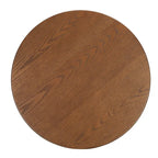 Table d'appoint en bois de style Mid-Century en chêne moyen / délavé blanc / noir avec piètement tréteau - Utilisation unique