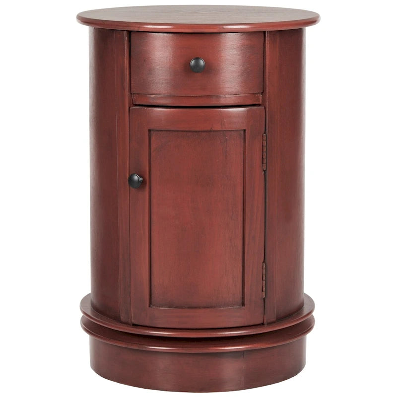 Table d'appoint pivotante avec rangement Safavieh Celestia grise - 45,72x45,72x66,04 cm
