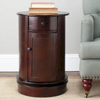 Table d'appoint pivotante avec rangement Safavieh Celestia grise - 45,72x45,72x66,04 cm
