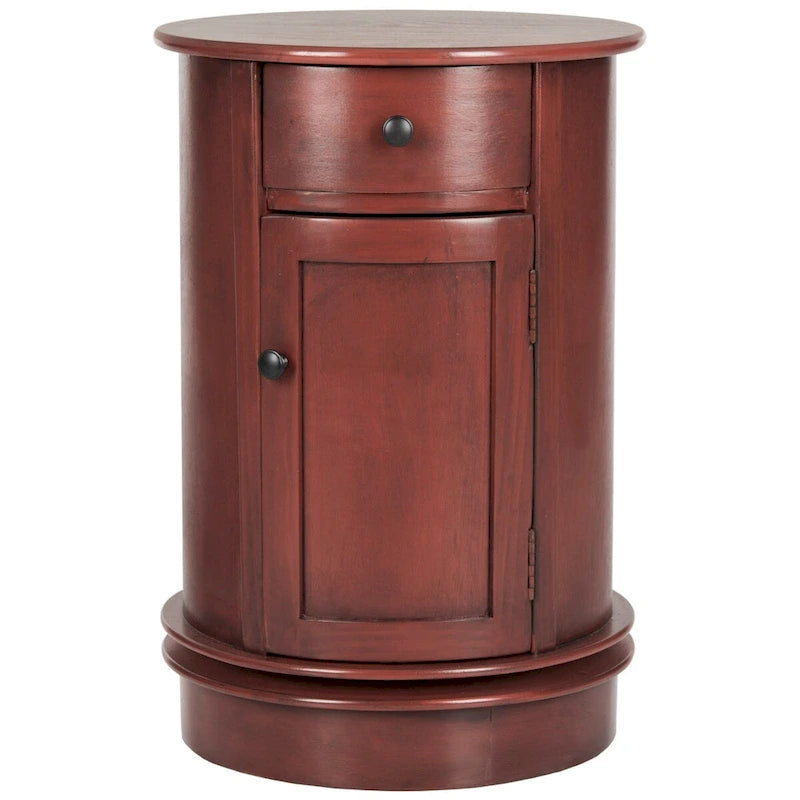 Table d'appoint pivotante avec rangement Safavieh Celestia grise - 45,72x45,72x66,04 cm