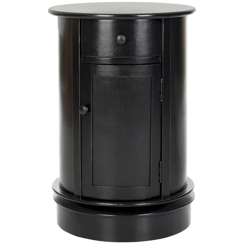 Table d'appoint pivotante avec rangement Safavieh Celestia grise - 45,72x45,72x66,04 cm