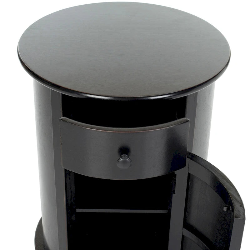 Table d'appoint pivotante avec rangement Safavieh Celestia grise - 45,72x45,72x66,04 cm