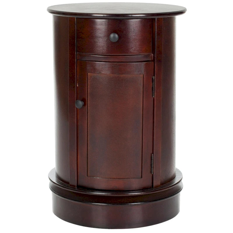 Table d'appoint pivotante avec rangement Safavieh Celestia grise - 45,72x45,72x66,04 cm