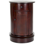 Table d'appoint pivotante avec rangement Safavieh Celestia grise - 45,72x45,72x66,04 cm