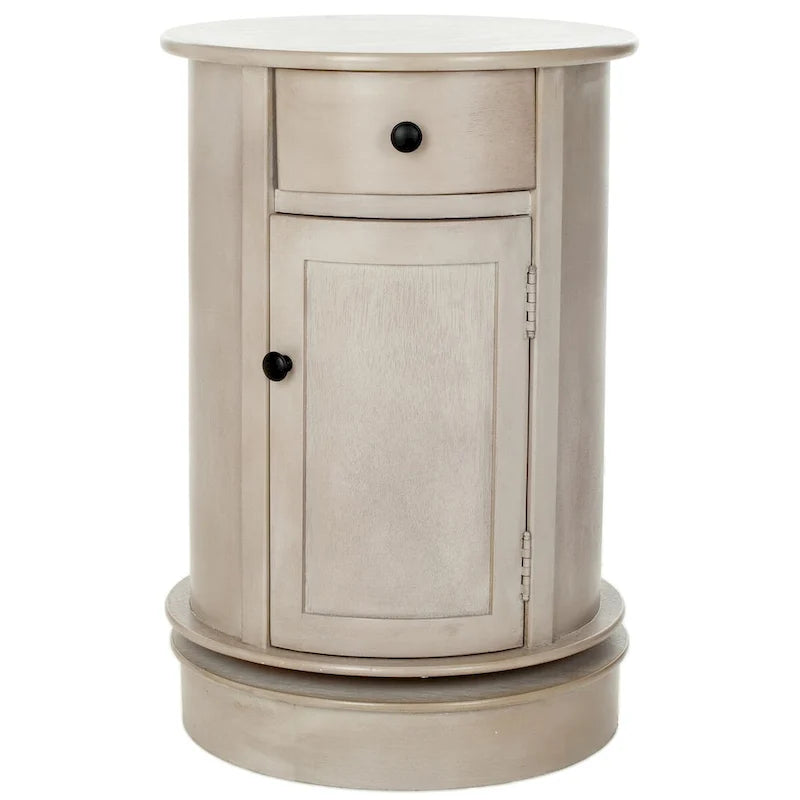 Table d'appoint pivotante avec rangement Safavieh Celestia grise - 45,72x45,72x66,04 cm