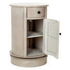 Table d'appoint pivotante avec rangement Safavieh Celestia grise - 45,72x45,72x66,04 cm