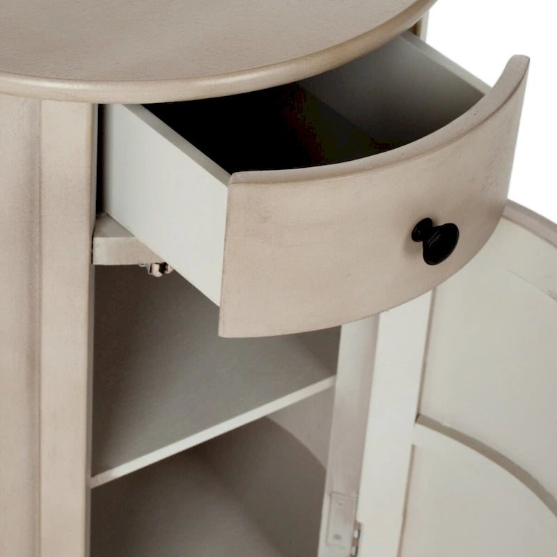Table d'appoint pivotante avec rangement Safavieh Celestia grise - 45,72x45,72x66,04 cm