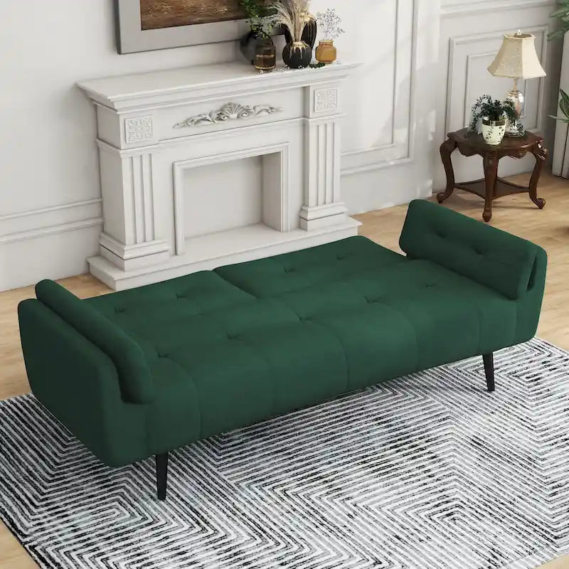 Canapé convertible futon 75 po avec dossier capitonné réglable