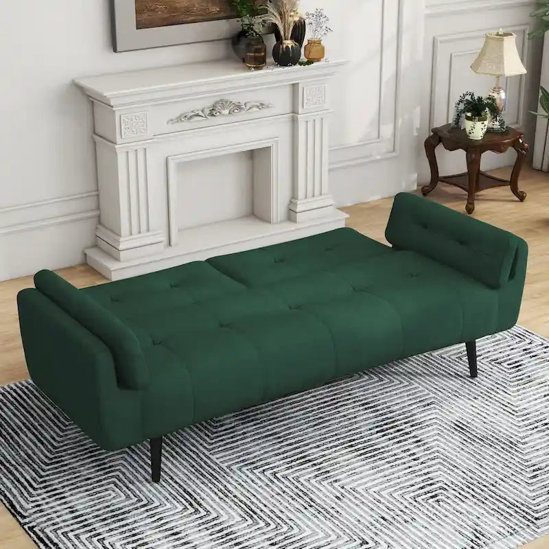 Canapé convertible futon 75 po avec dossier capitonné réglable