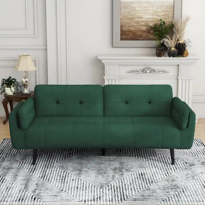 Canapé convertible futon 75 po avec dossier capitonné réglable