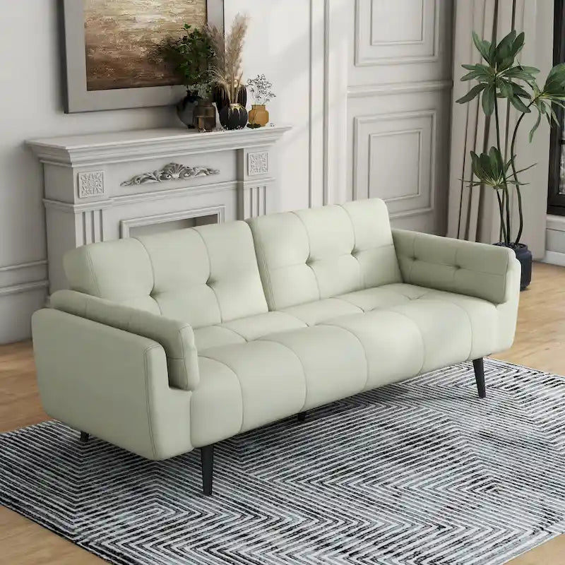 Canapé convertible futon 75 po avec dossier capitonné réglable