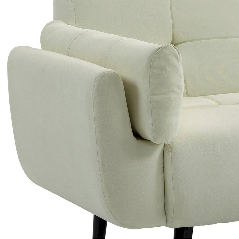 Canapé convertible futon 75 po avec dossier capitonné réglable