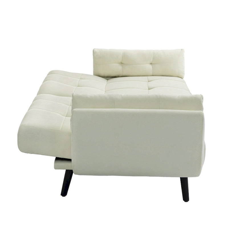 Canapé convertible futon 75 po avec dossier capitonné réglable