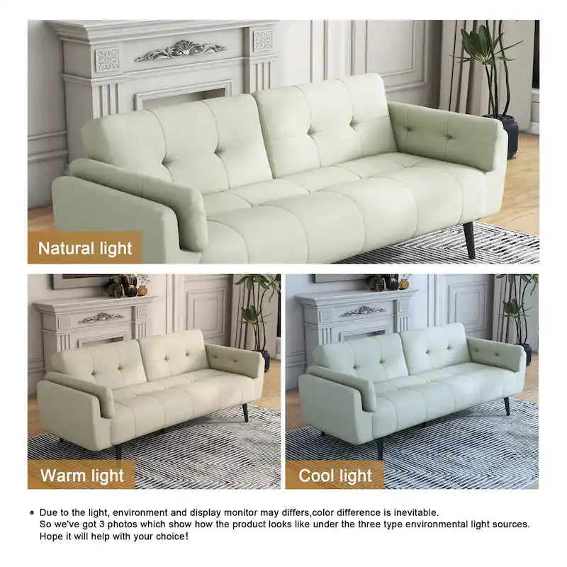Canapé convertible futon 75 po avec dossier capitonné réglable